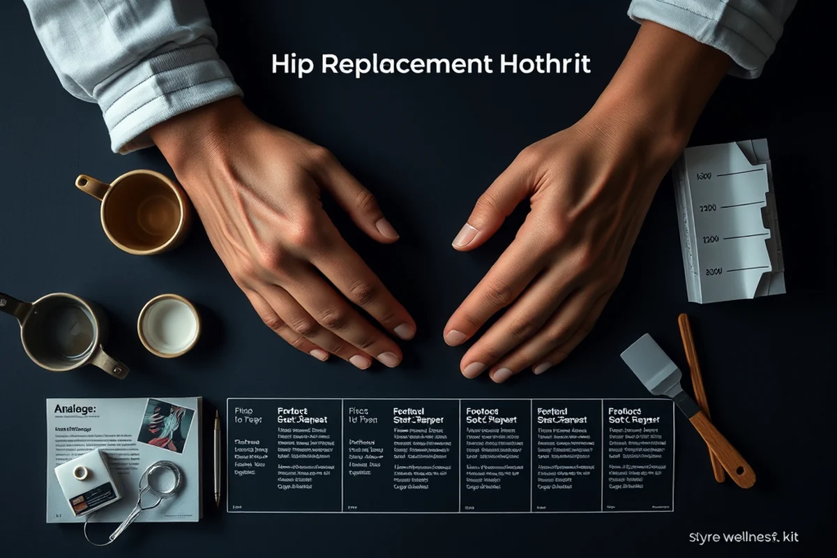 hip replacement recovery timeline chart — Hip Replacement Recovery Timeline Chart (the finished result)